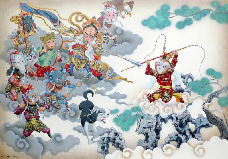 斗法图